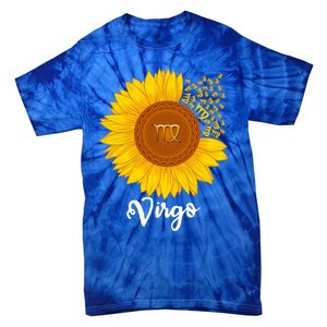 Virgo Sunflower Zodiac Sign Floral Astrology Gift Tie-Dye T-Shirt