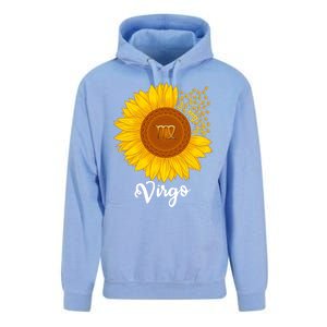 Virgo Sunflower Zodiac Sign Floral Astrology Gift Unisex Surf Hoodie