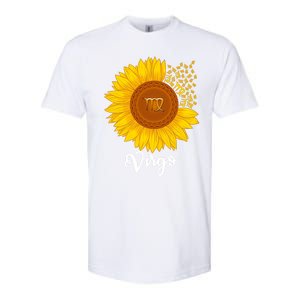 Virgo Sunflower Zodiac Sign Floral Astrology Gift Softstyle CVC T-Shirt