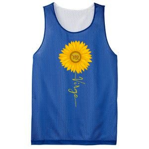 Virgo Sunflower Zodiac Sign Floral Horoscope Gift Mesh Reversible Basketball Jersey Tank