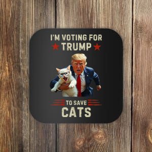 Vote Trump 2024 To Save Cats From Being Eaten Coaster