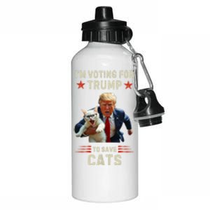 Vote Trump 2024 To Save Cats From Being Eaten Aluminum Water Bottle