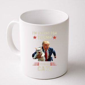 Vote Trump 2024 To Save Cats From Being Eaten Coffee Mug