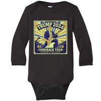 Victory Trump 2024 Story Celebrate Unbeatable Team Baby Long Sleeve Bodysuit