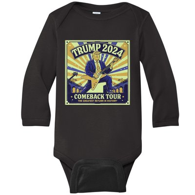 Victory Trump 2024 Story Celebrate Unbeatable Team Baby Long Sleeve Bodysuit