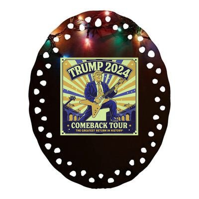 Victory Trump 2024 Story Celebrate Unbeatable Team Ceramic Oval Ornament