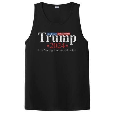 Vintage Trump 2024 IM Voting Convicted Felon PosiCharge Competitor Tank