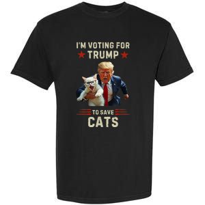 Vote Trump 2024 To Save Cats From Being Eaten Garment-Dyed Heavyweight T-Shirt