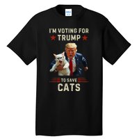 Vote Trump 2024 To Save Cats From Being Eaten Tall T-Shirt