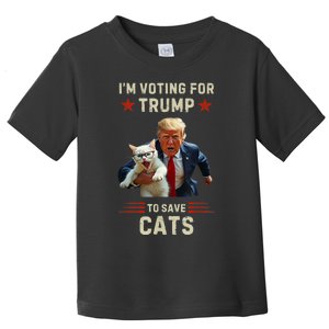 Vote Trump 2024 To Save Cats From Being Eaten Toddler T-Shirt