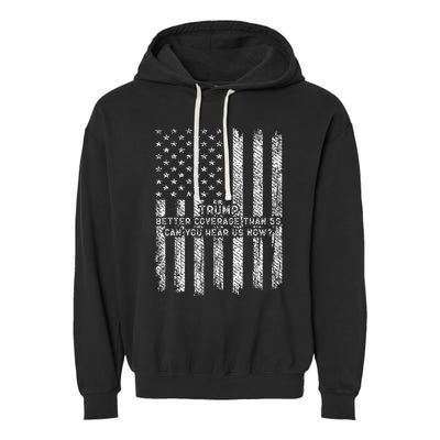 Vintage Trump 2025 45 47 Better Coverage Than 5g Garment-Dyed Fleece Hoodie