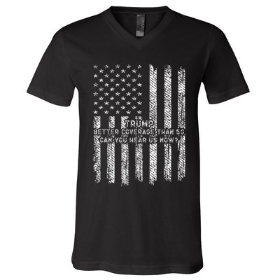 Vintage Trump 2025 45 47 Better Coverage Than 5g V-Neck T-Shirt
