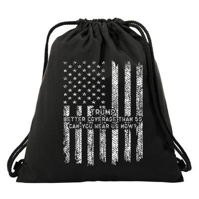 Vintage Trump 2025 45 47 Better Coverage Than 5g Drawstring Bag