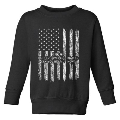 Vintage Trump 2025 45 47 Better Coverage Than 5g Toddler Sweatshirt