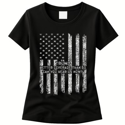Vintage Trump 2025 45 47 Better Coverage Than 5g Womens T-Shirt