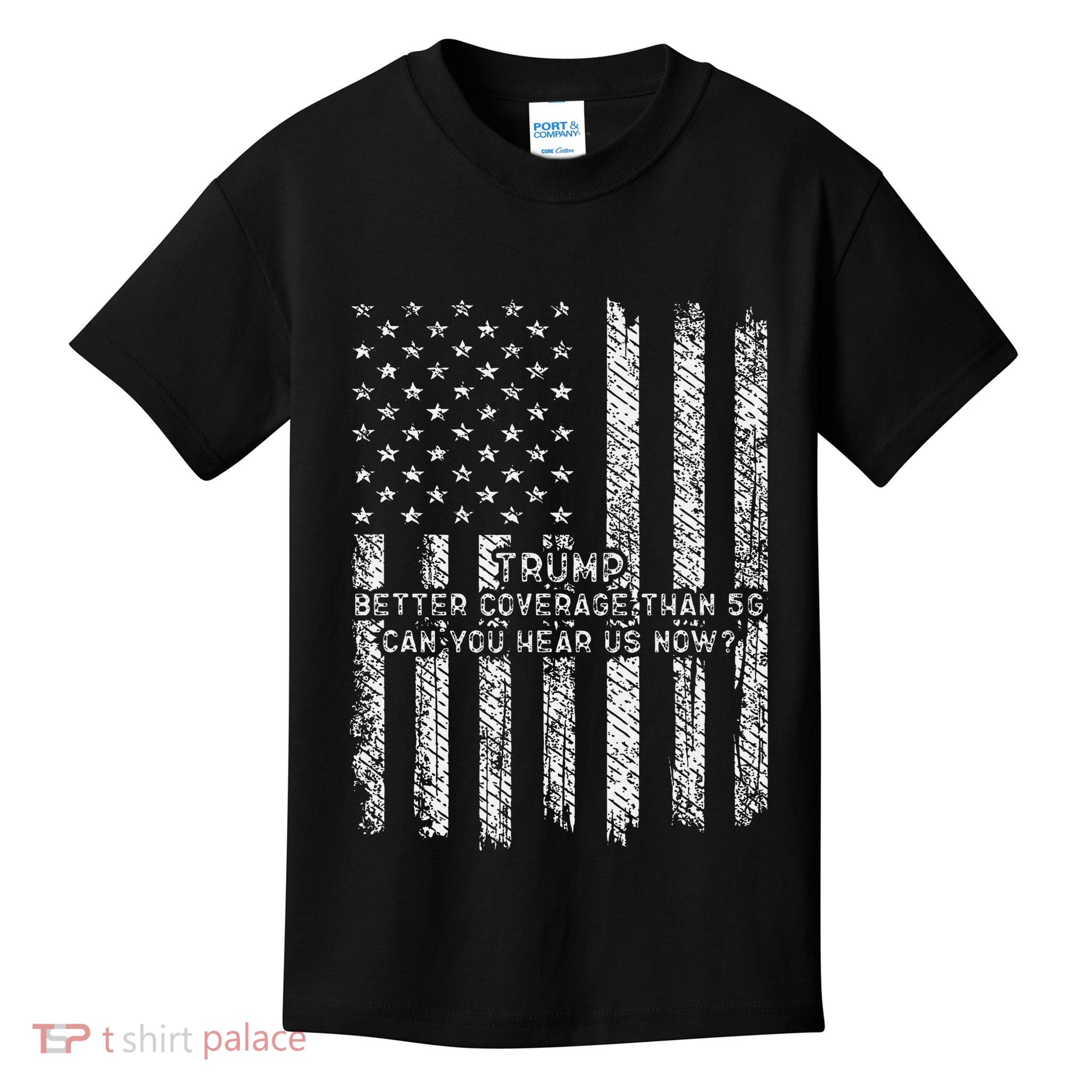 Vintage Trump 2025 45 47 Better Coverage Than 5g Kids T-Shirt