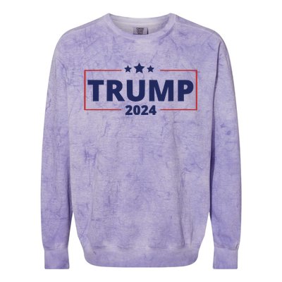 Vote Trump 2024 Election Colorblast Crewneck Sweatshirt