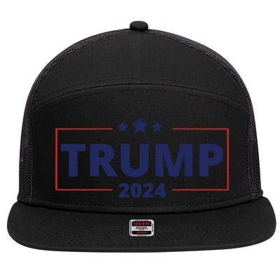 Vote Trump 2024 Election 7 Panel Mesh Trucker Snapback Hat