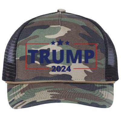 Vote Trump 2024 Election Retro Rope Trucker Hat Cap