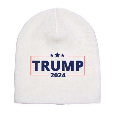 Vote Trump 2024 Election Short Acrylic Beanie