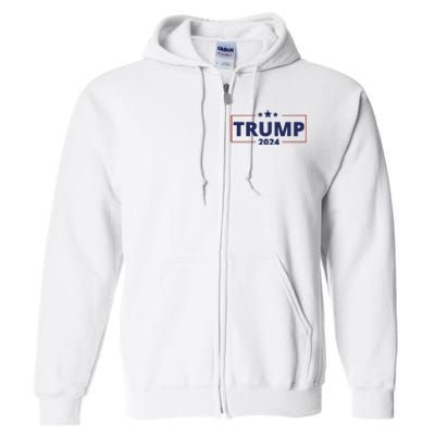 Vote Trump 2024 Election Full Zip Hoodie