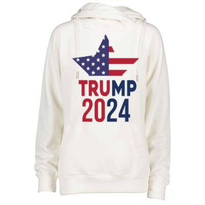 Vote Trump 2024 Usa Election Womens Funnel Neck Pullover Hood