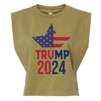 Vote Trump 2024 Usa Election Garment-Dyed Women's Muscle Tee