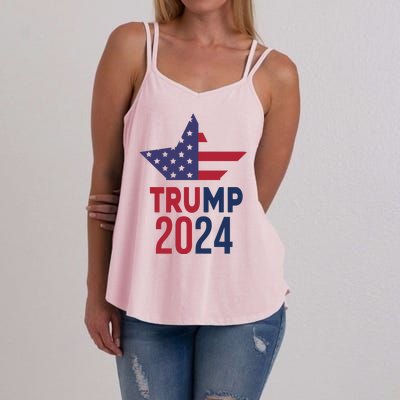 Vote Trump 2024 Usa Election Women's Strappy Tank