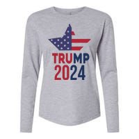 Vote Trump 2024 Usa Election Womens Cotton Relaxed Long Sleeve T-Shirt