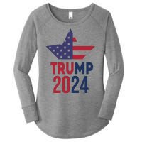 Vote Trump 2024 Usa Election Women's Perfect Tri Tunic Long Sleeve Shirt