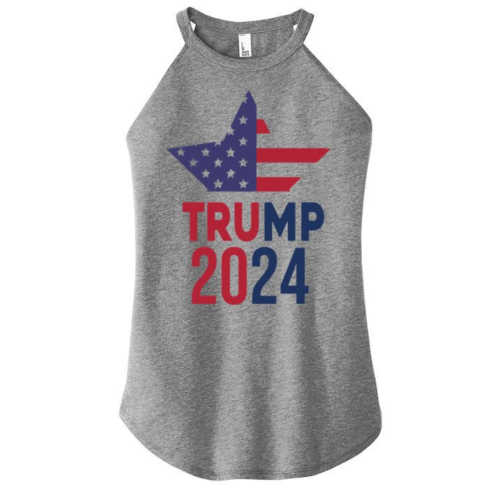 Vote Trump 2024 Usa Election Women's Perfect Tri Rocker Tank