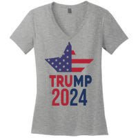 Vote Trump 2024 Usa Election Women's V-Neck T-Shirt