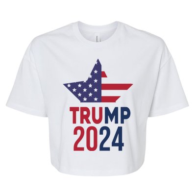 Vote Trump 2024 Usa Election Bella+Canvas Jersey Crop Tee