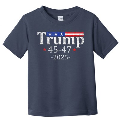 Vintage Trump 2025 Retro Us Flag 4547 Trump 2025 Toddler T-Shirt