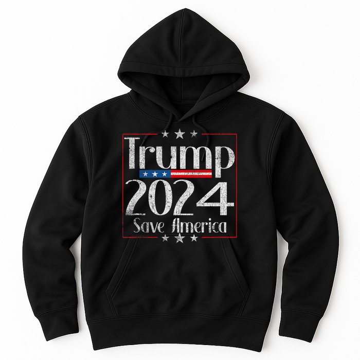 Vintage Trump 2024 Save America Vote Trump 2024 Hoodie