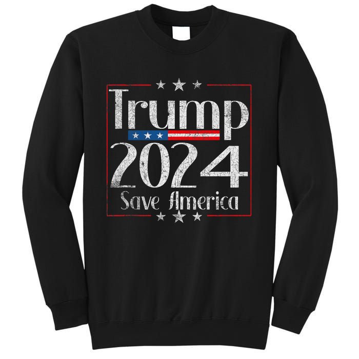 Vintage Trump 2024 Save America Vote Trump 2024 Sweatshirt