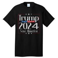 Vintage Trump 2024 Save America Vote Trump 2024 Tall T-Shirt