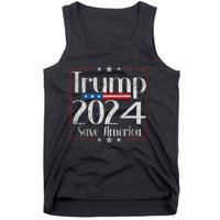 Vintage Trump 2024 Save America Vote Trump 2024 Tank Top