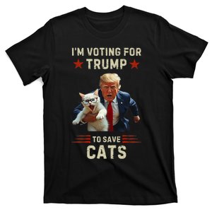 Vote Trump 2024 To Save Cats From Being Eaten T-Shirt