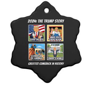 Victory Trump 2024 Greatest Comeback Keepsake Winner Team Ceramic Star Ornament