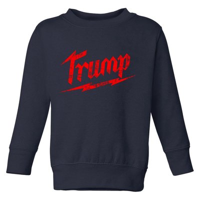 Vintage Trump Lightening Style Toddler Sweatshirt
