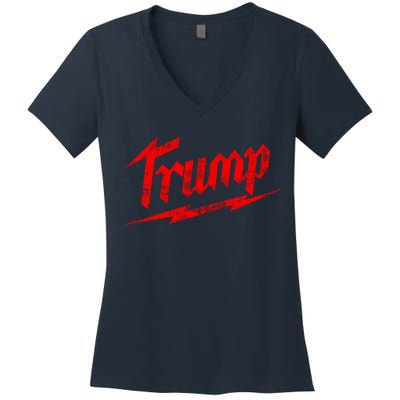 Vintage Trump Lightening Style Women's V-Neck T-Shirt