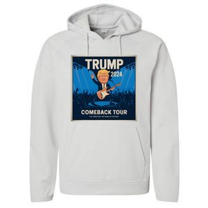 Victory Trump 2024 Won Comeback Rockstar Inauguration Performance Fleece Hoodie