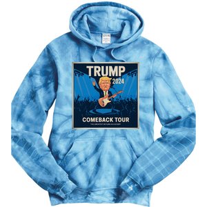 Victory Trump 2024 Won Comeback Rockstar Inauguration Tie Dye Hoodie