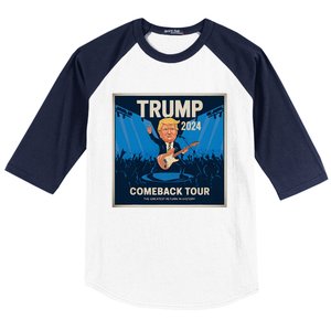 Victory Trump 2024 Won Comeback Rockstar Inauguration Baseball Sleeve Shirt