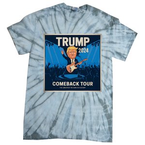 Victory Trump 2024 Won Comeback Rockstar Inauguration Tie-Dye T-Shirt