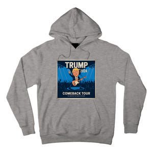 Victory Trump 2024 Won Comeback Rockstar Inauguration Tall Hoodie