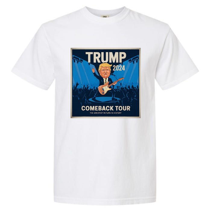 Victory Trump 2024 Won Comeback Rockstar Inauguration Garment-Dyed Heavyweight T-Shirt