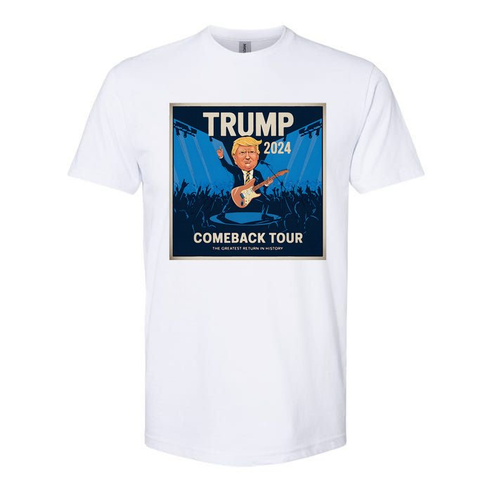 Victory Trump 2024 Won Comeback Rockstar Inauguration Softstyle CVC T-Shirt