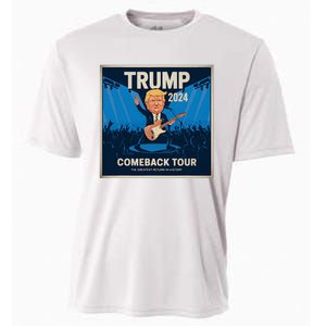 Victory Trump 2024 Won Comeback Rockstar Inauguration Cooling Performance Crew T-Shirt